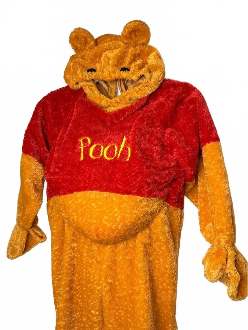 Disney Winnie the Pooh Kids Plush Halloween Costume Hooded One Piece Size S